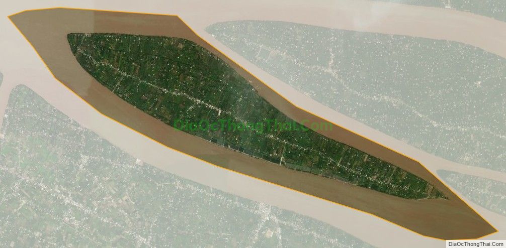 Bản đồ vệ tinh xã Tam Hiệp, huyện Bình Đại