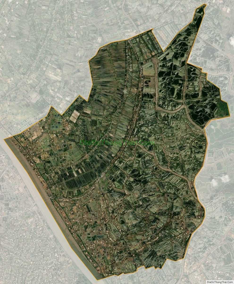 Bản đồ vệ tinh xã Thạnh Phước, huyện Bình Đại