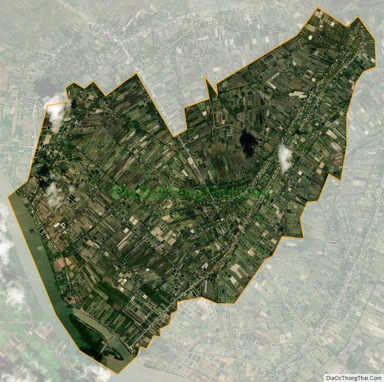 Bản đồ vệ tinh xã Thạnh Trị, huyện Bình Đại