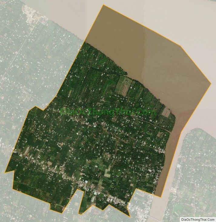 Bản đồ vệ tinh xã Giao Hòa (cũ), huyện Châu Thành