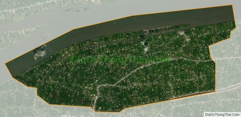 Bản đồ vệ tinh xã Phú Đức, huyện Châu Thành