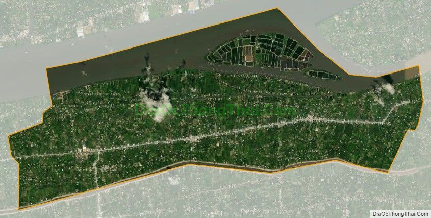 Bản đồ vệ tinh xã Phú Túc, huyện Châu Thành