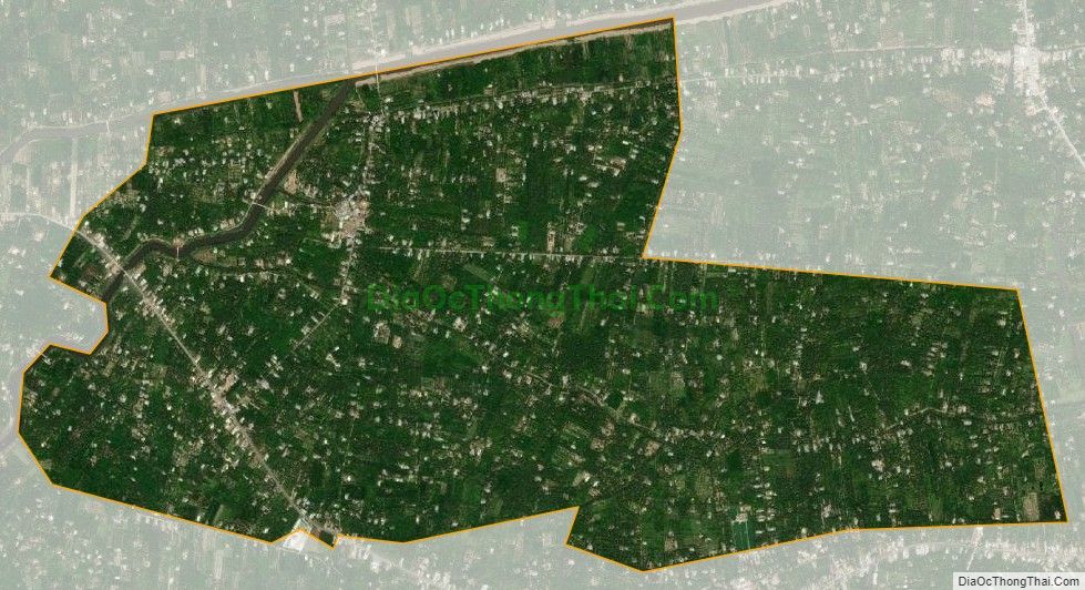 Bản đồ vệ tinh xã Quới Thành, huyện Châu Thành
