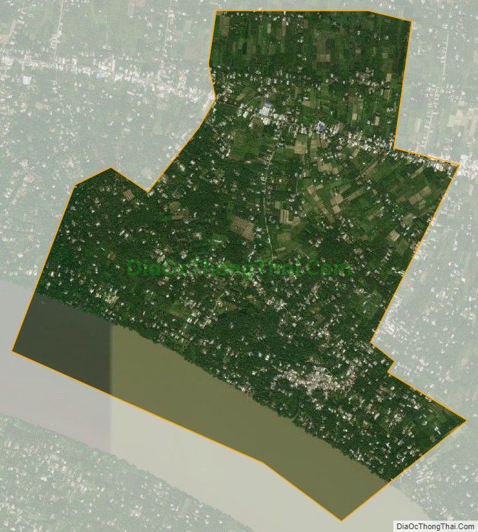 Bản đồ vệ tinh xã Sơn Hòa, huyện Châu Thành