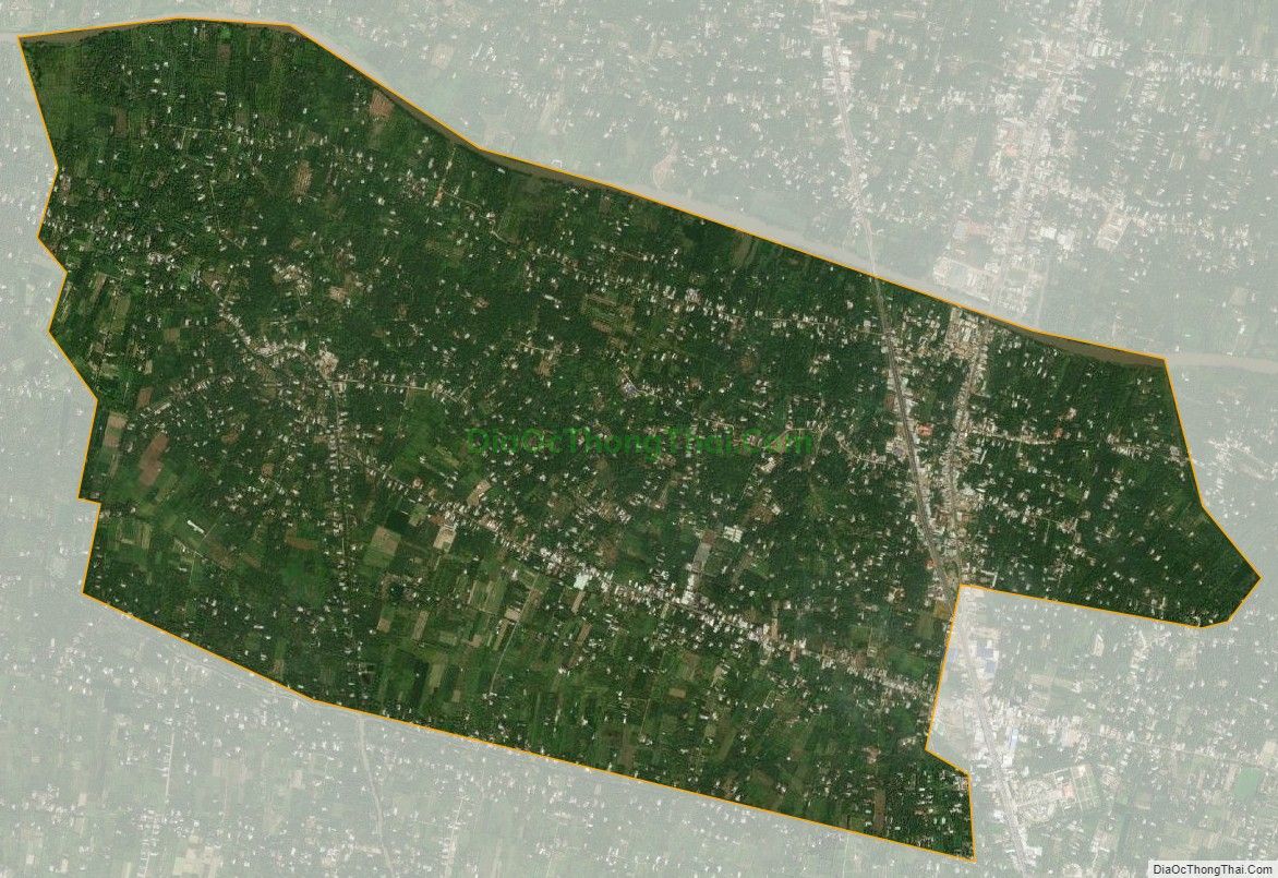 Bản đồ vệ tinh xã Tam Phước, huyện Châu Thành