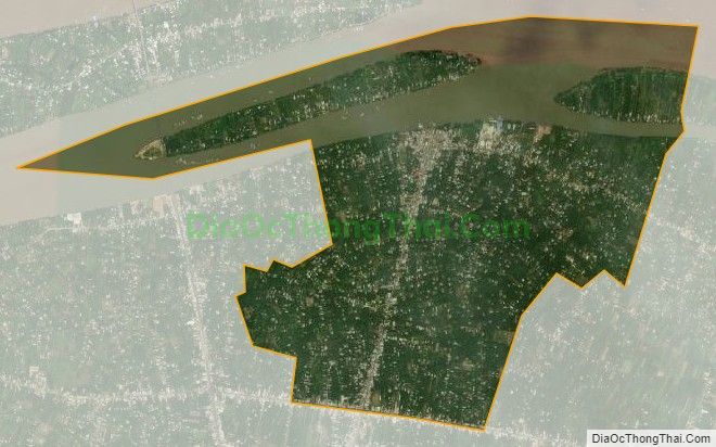 Bản đồ vệ tinh xã Tân Thạch, huyện Châu Thành