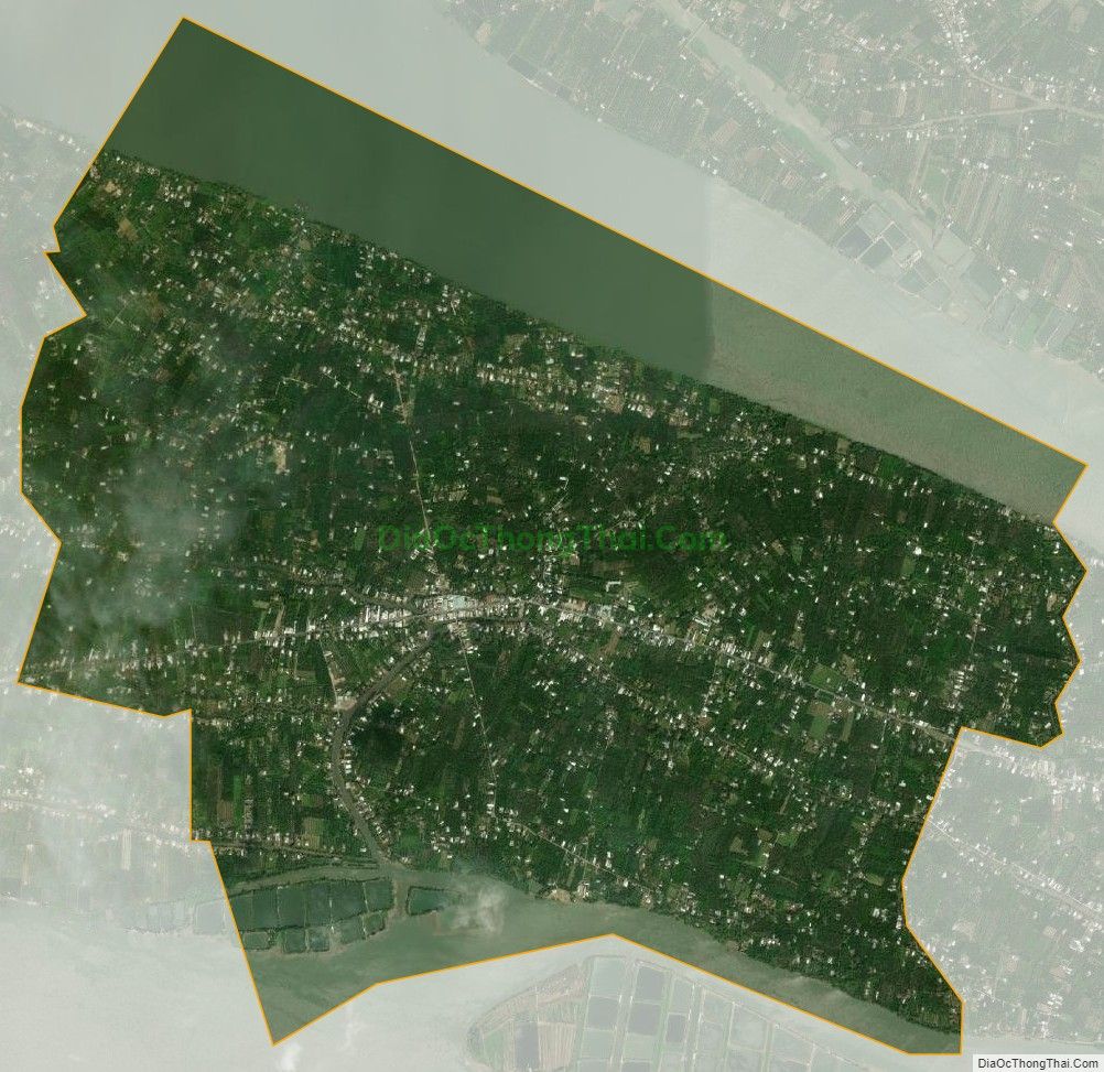 Bản đồ vệ tinh xã Phú Phụng, huyện Chợ Lách
