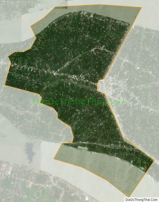Bản đồ vệ tinh xã Sơn Định, huyện Chợ Lách