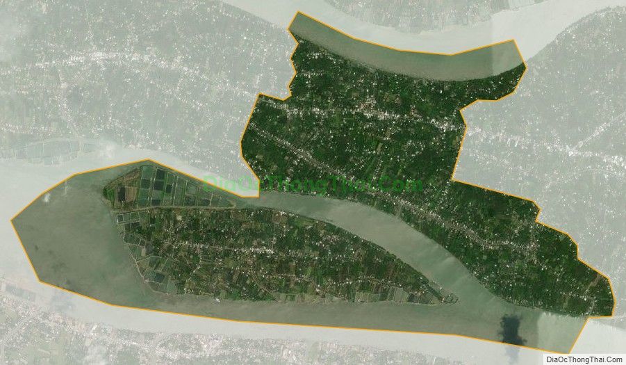 Bản đồ vệ tinh xã Vĩnh Bình, huyện Chợ Lách