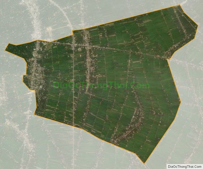 Bản đồ vệ tinh xã Bình Thành, huyện Giồng Trôm