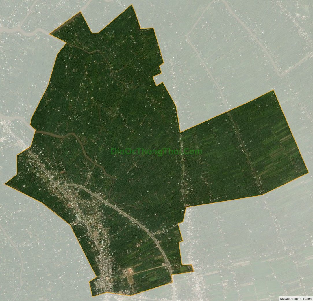 Bản đồ vệ tinh Thị trấn Giồng Trôm, huyện Giồng Trôm