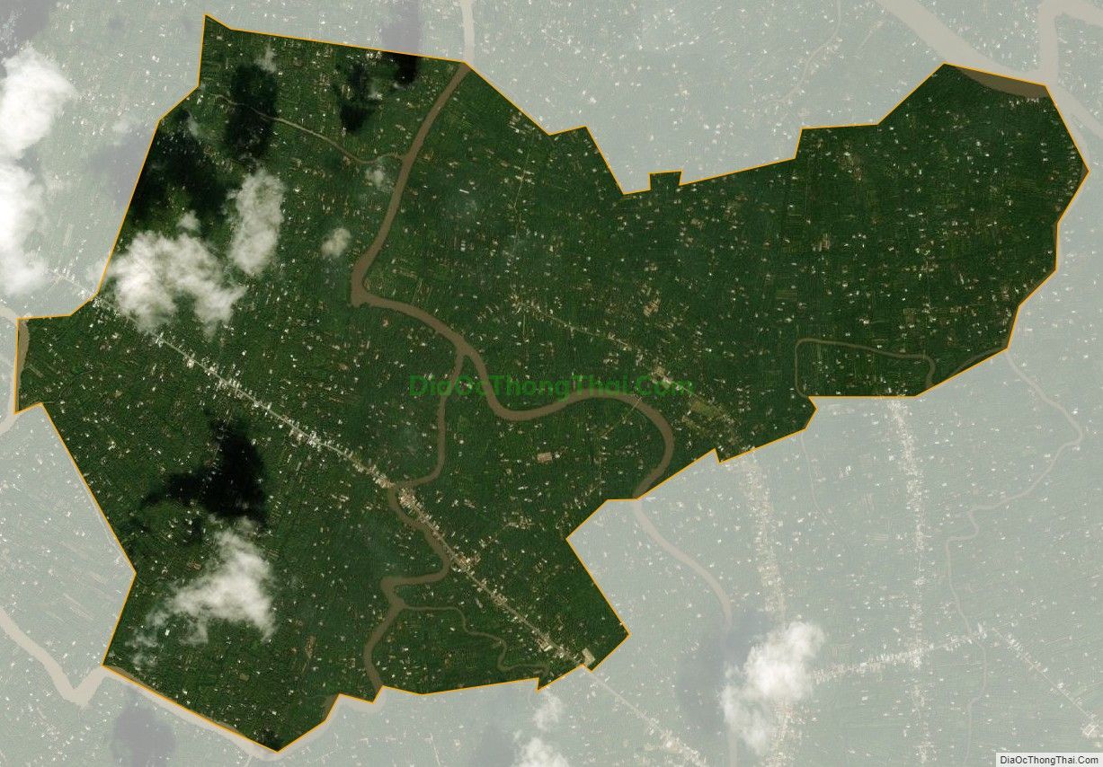 Bản đồ vệ tinh xã Long Mỹ, huyện Giồng Trôm