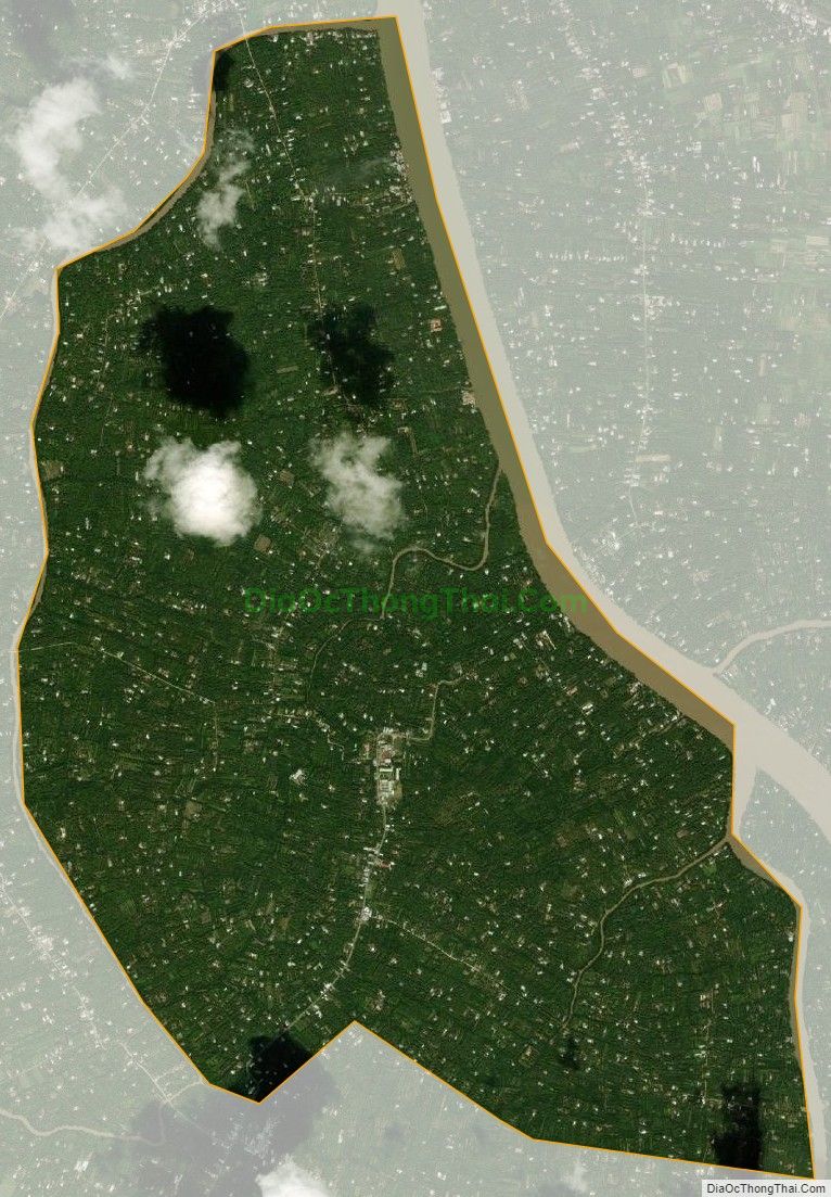 Bản đồ vệ tinh xã Lương Phú, huyện Giồng Trôm