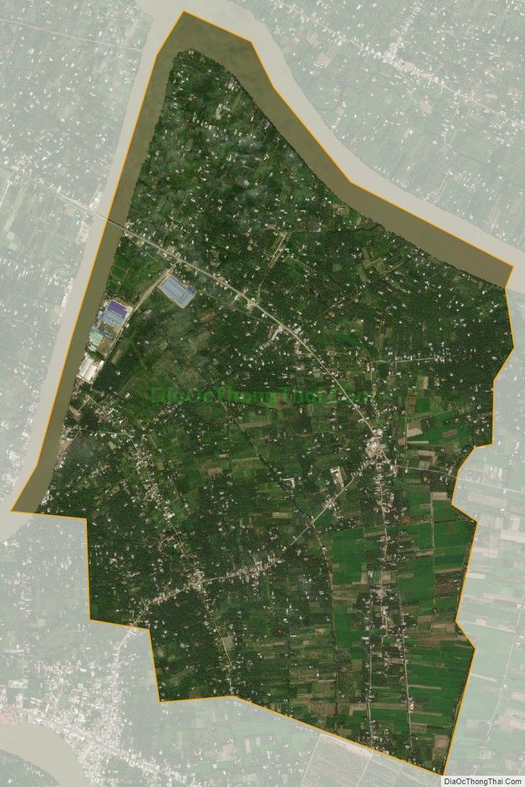 Bản đồ vệ tinh xã Phong Nẫm, huyện Giồng Trôm