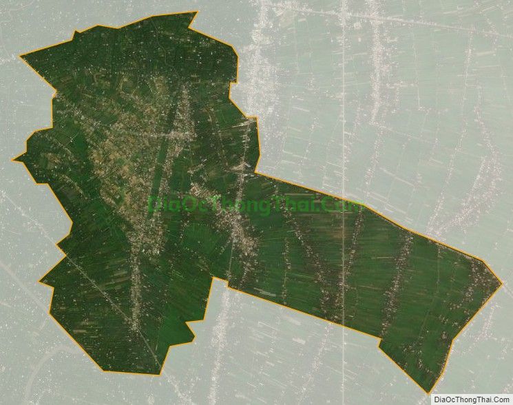 Bản đồ vệ tinh xã Tân Thanh, huyện Giồng Trôm