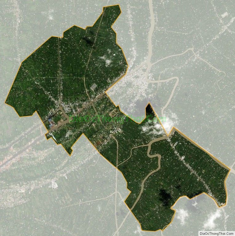 Bản đồ vệ tinh xã Đa Phước Hội, huyện Mỏ Cày Nam