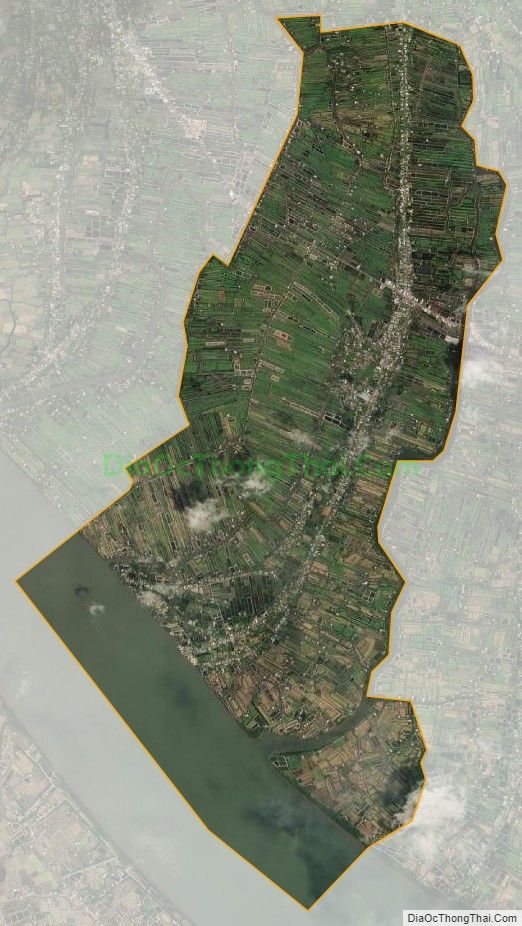 Bản đồ vệ tinh xã An Thuận, huyện Thạnh Phú