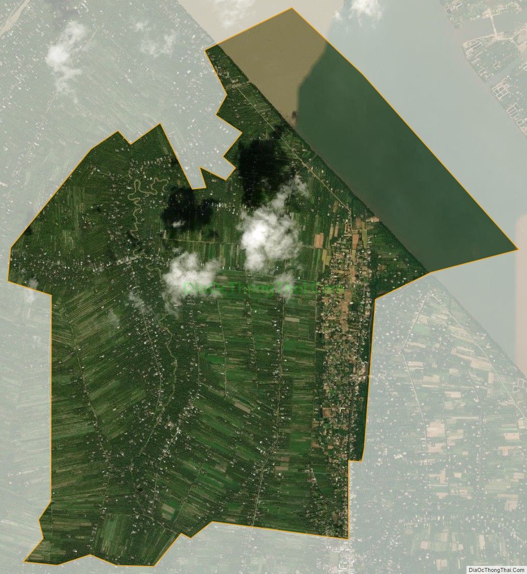 Bản đồ vệ tinh xã Phú Khánh, huyện Thạnh Phú