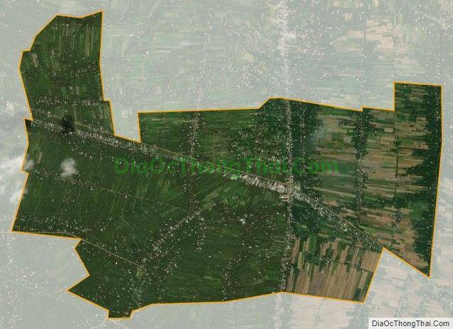 Bản đồ vệ tinh xã Tân Phong, huyện Thạnh Phú