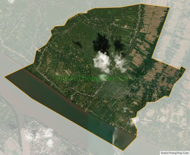 Bản đồ vệ tinh xã Thới Thạnh, huyện Thạnh Phú