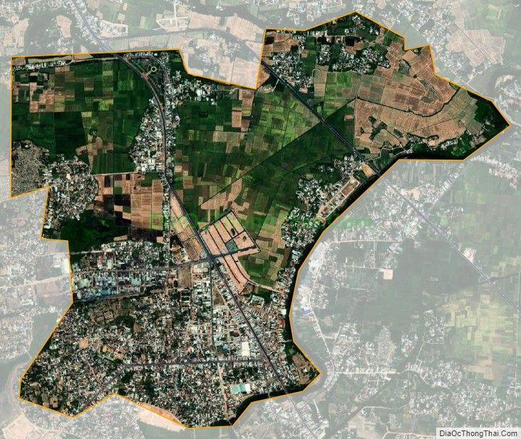 Bản đồ vệ tinh phường Đập Đá, thị xã An Nhơn