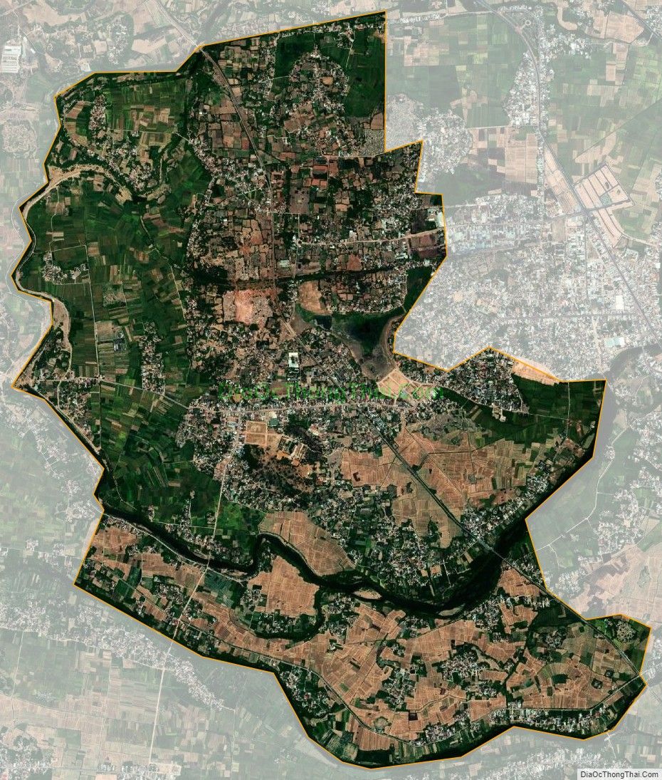 Bản đồ vệ tinh xã Nhơn Hậu, thị xã An Nhơn