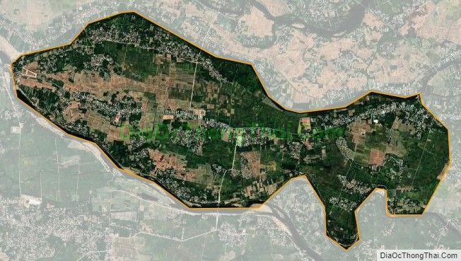 Bản đồ vệ tinh xã Nhơn Khánh, thị xã An Nhơn