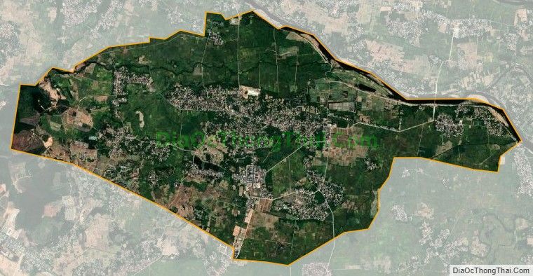 Bản đồ vệ tinh xã Nhơn Lộc, thị xã An Nhơn