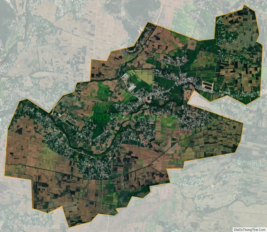 Bản đồ vệ tinh xã Nhơn Phong, thị xã An Nhơn