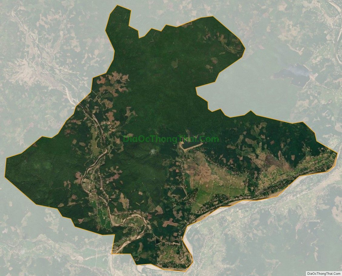Bản đồ vệ tinh xã Ân Hữu, huyện Hoài Ân