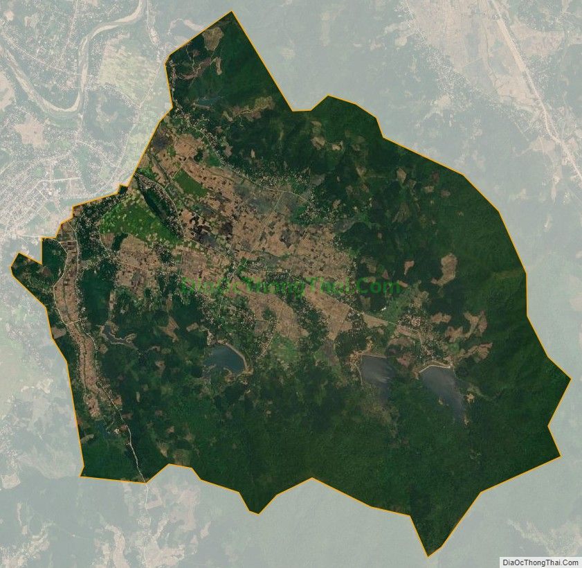Bản đồ vệ tinh xã Ân Phong, huyện Hoài Ân