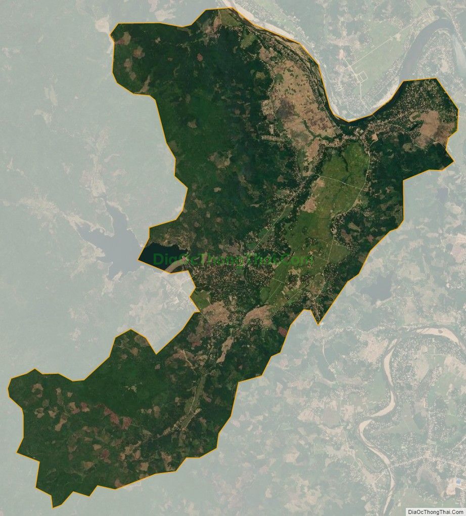 Bản đồ vệ tinh xã Ân Tín, huyện Hoài Ân