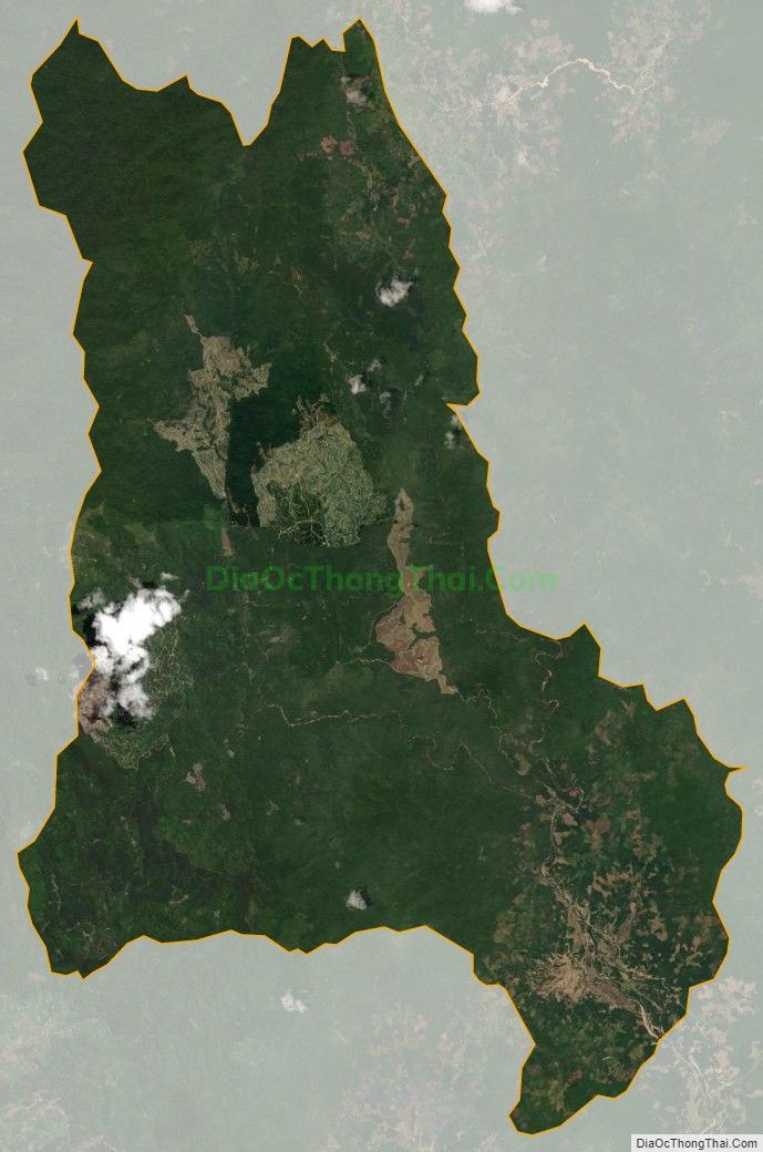 Bản đồ vệ tinh xã Dak Mang, huyện Hoài Ân