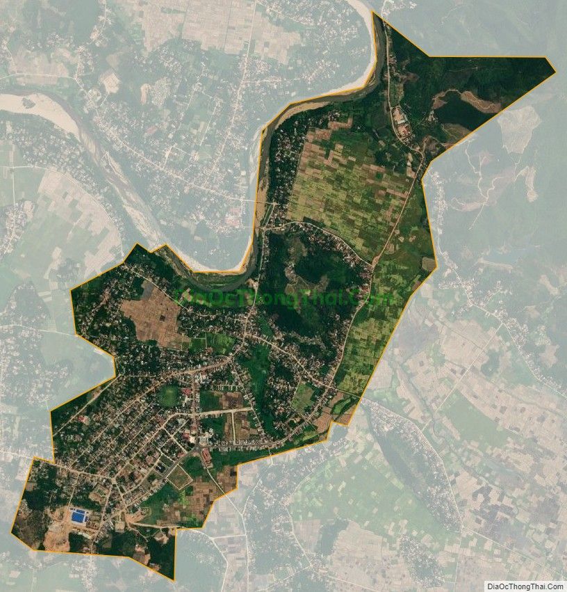 Bản đồ vệ tinh Thị trấn Tăng Bạt Hổ, huyện Hoài Ân