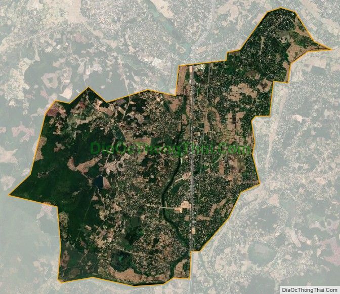 Bản đồ vệ tinh phường Hoài Thanh Tây, thị xã Hoài Nhơn