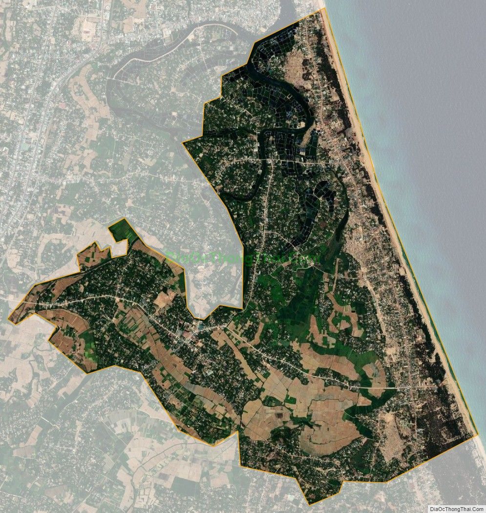 Bản đồ vệ tinh phường Tam Quan Nam, thị xã Hoài Nhơn