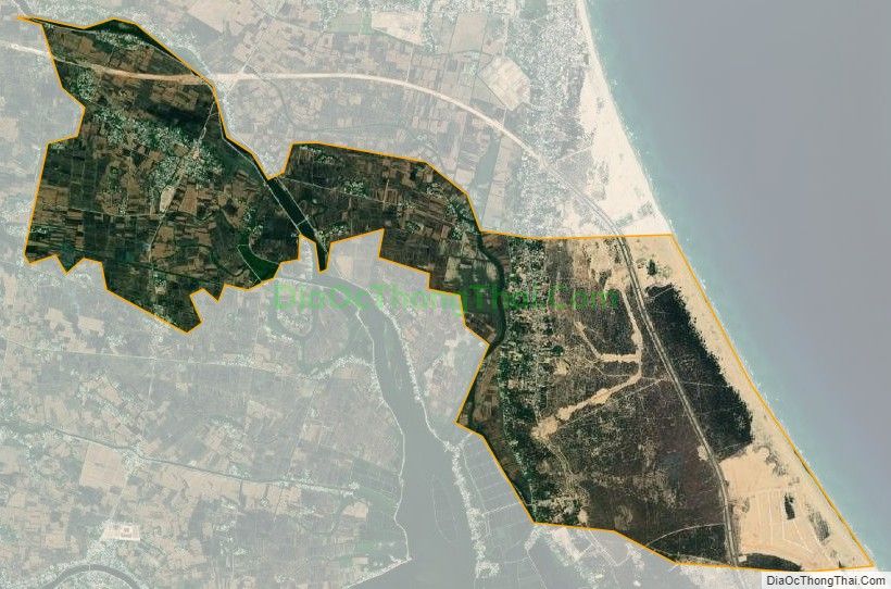 Bản đồ vệ tinh xã Cát Chánh, huyện Phù Cát