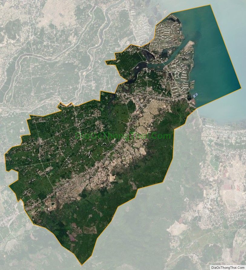 Bản đồ vệ tinh xã Cát Minh, huyện Phù Cát