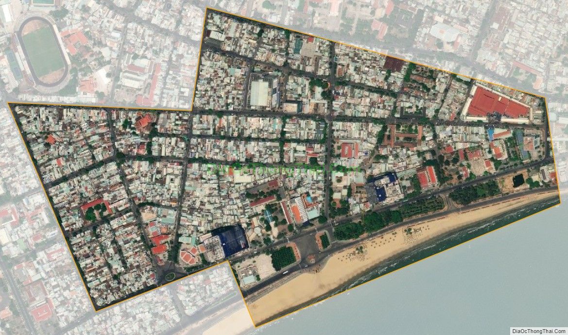 Bản đồ vệ tinh phường Lê Lợi, thành phố Quy Nhơn