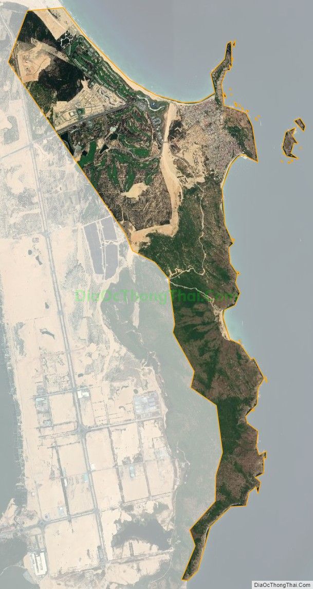 Bản đồ vệ tinh xã Nhơn Lý, thành phố Quy Nhơn