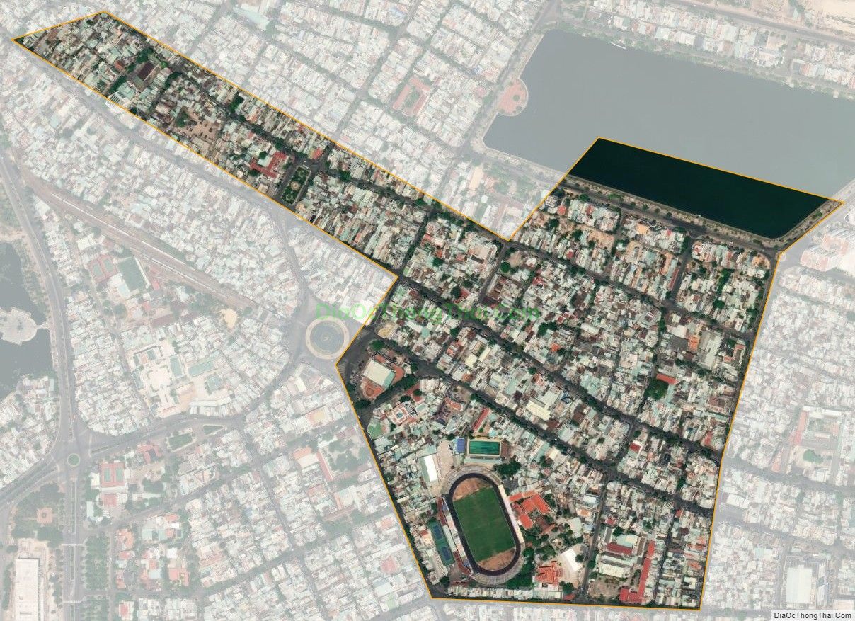 Bản đồ vệ tinh phường Trần Hưng Đạo, thành phố Quy Nhơn