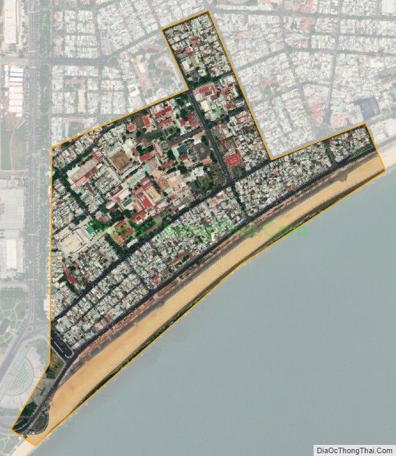 Bản đồ vệ tinh phường Trần Phú, thành phố Quy Nhơn