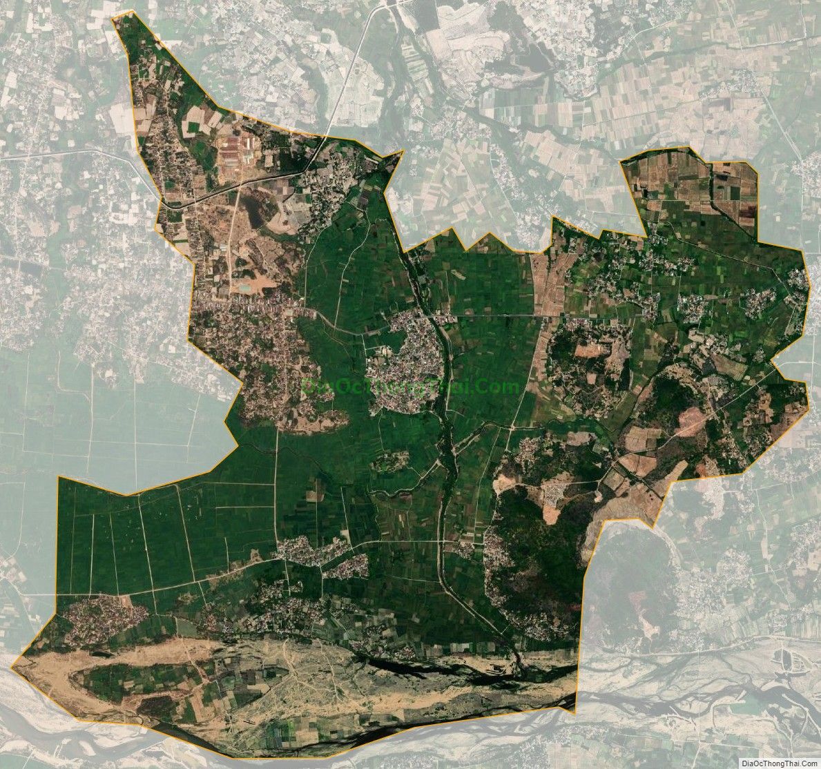 Bản đồ vệ tinh xã Bình Hòa, huyện Tây Sơn