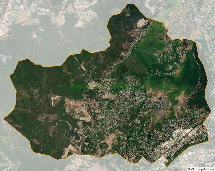Bản đồ vệ tinh xã Phước An, huyện Tuy Phước