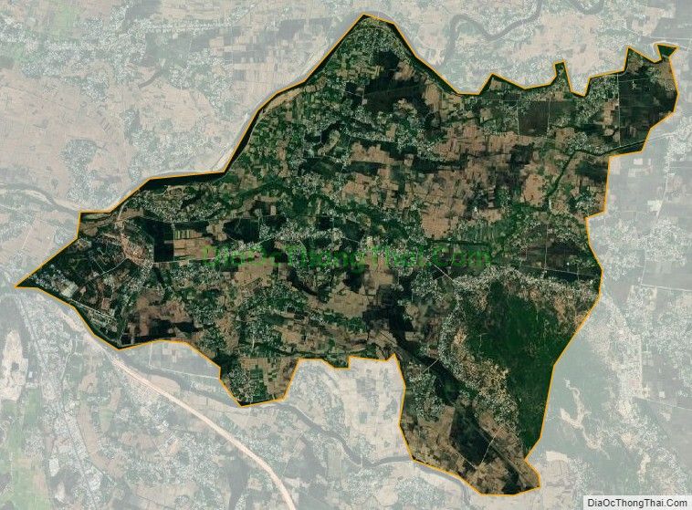 Bản đồ vệ tinh xã Phước Hiệp, huyện Tuy Phước