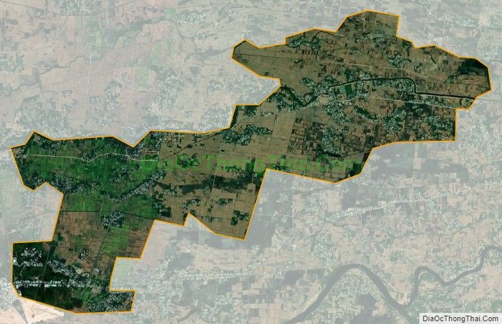 Bản đồ vệ tinh xã Phước Hưng, huyện Tuy Phước