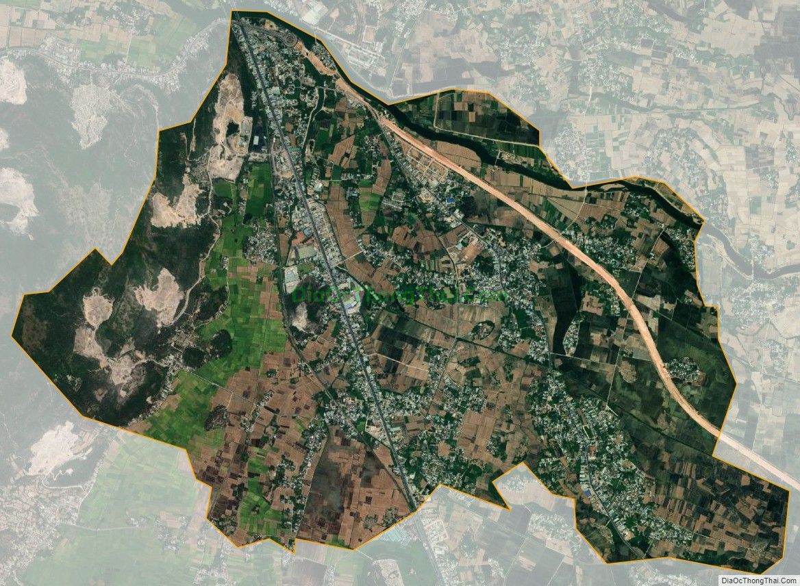 Bản đồ vệ tinh xã Phước Lộc, huyện Tuy Phước