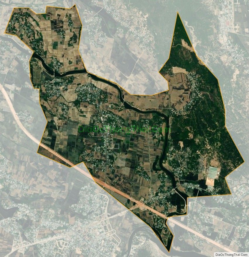 Bản đồ vệ tinh xã Phước Nghĩa, huyện Tuy Phước