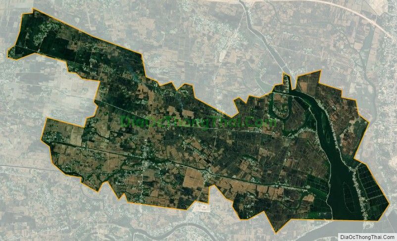 Bản đồ vệ tinh xã Phước Thắng, huyện Tuy Phước