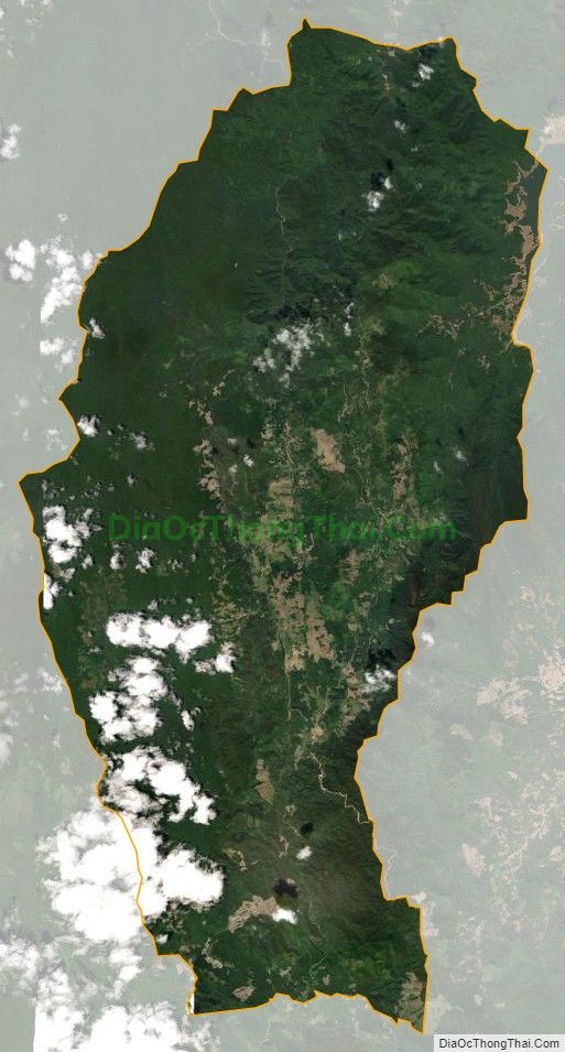 Bản đồ vệ tinh xã Canh Liên, huyện Vân Canh